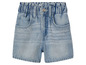 Světle modré džínové šortky s gumou.