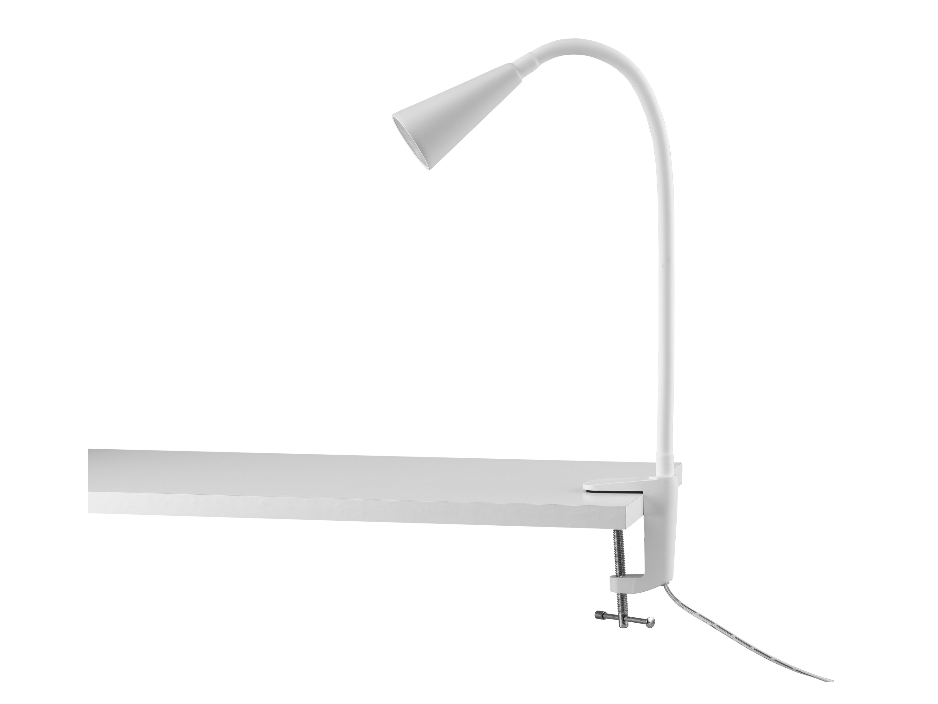 Livarno home Stolní LED lampa Freya (lampa s upnutím, bílá)