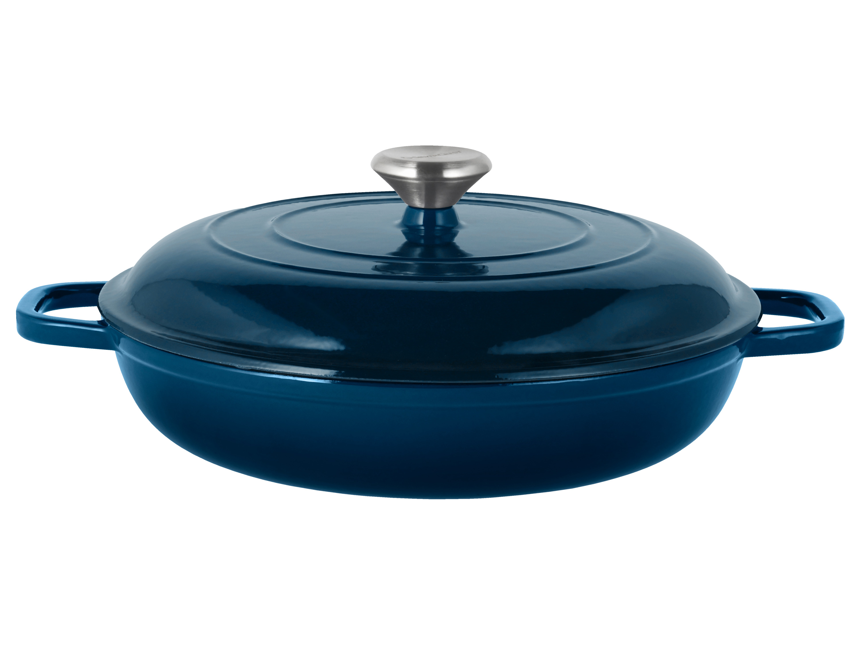 Silvercrest® Litinová servírovací pánev Premium, Ø 30 cm (tmavě modrá)