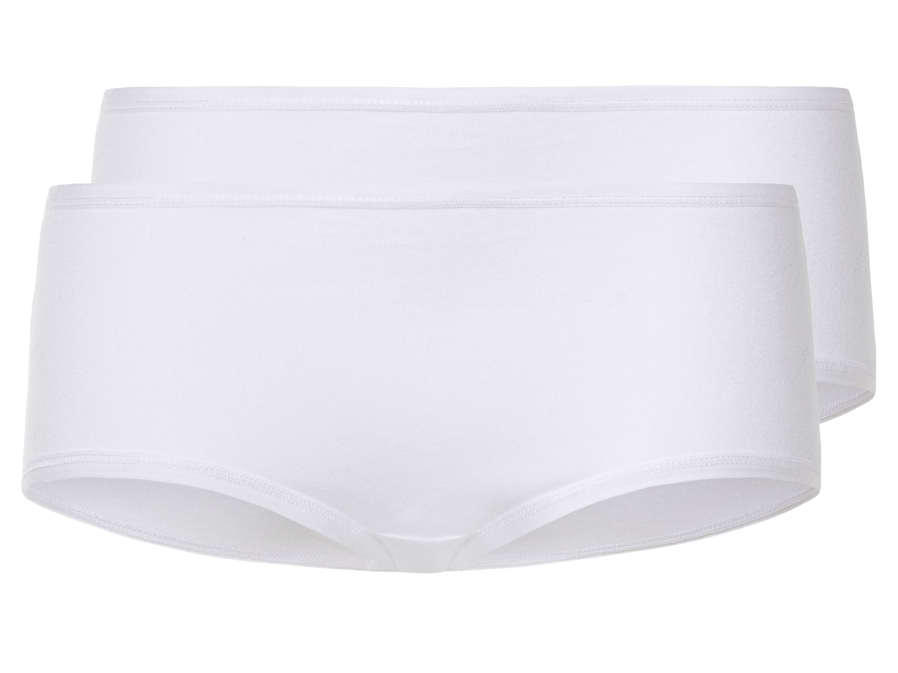 esmara® Dámské kalhotky s BIO bavlnou, 2 kusy (bílá, M(40/42))