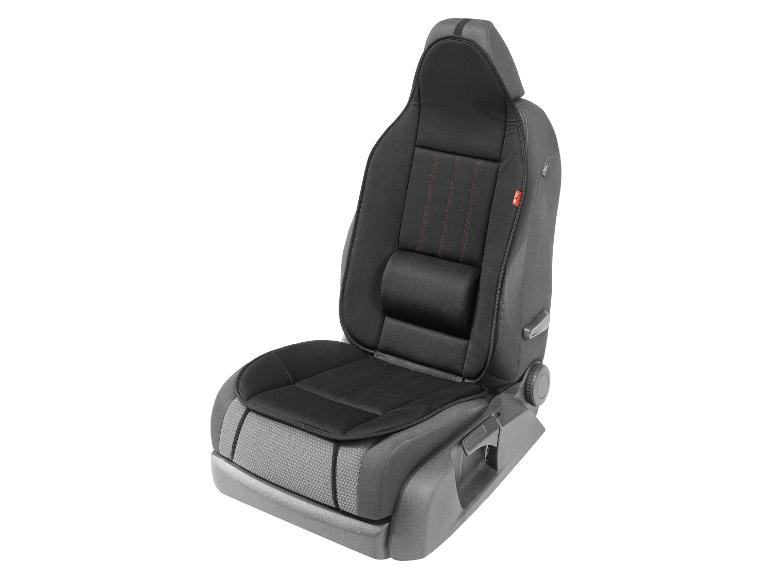 Černý potah na autosedačku se šedými prvky.