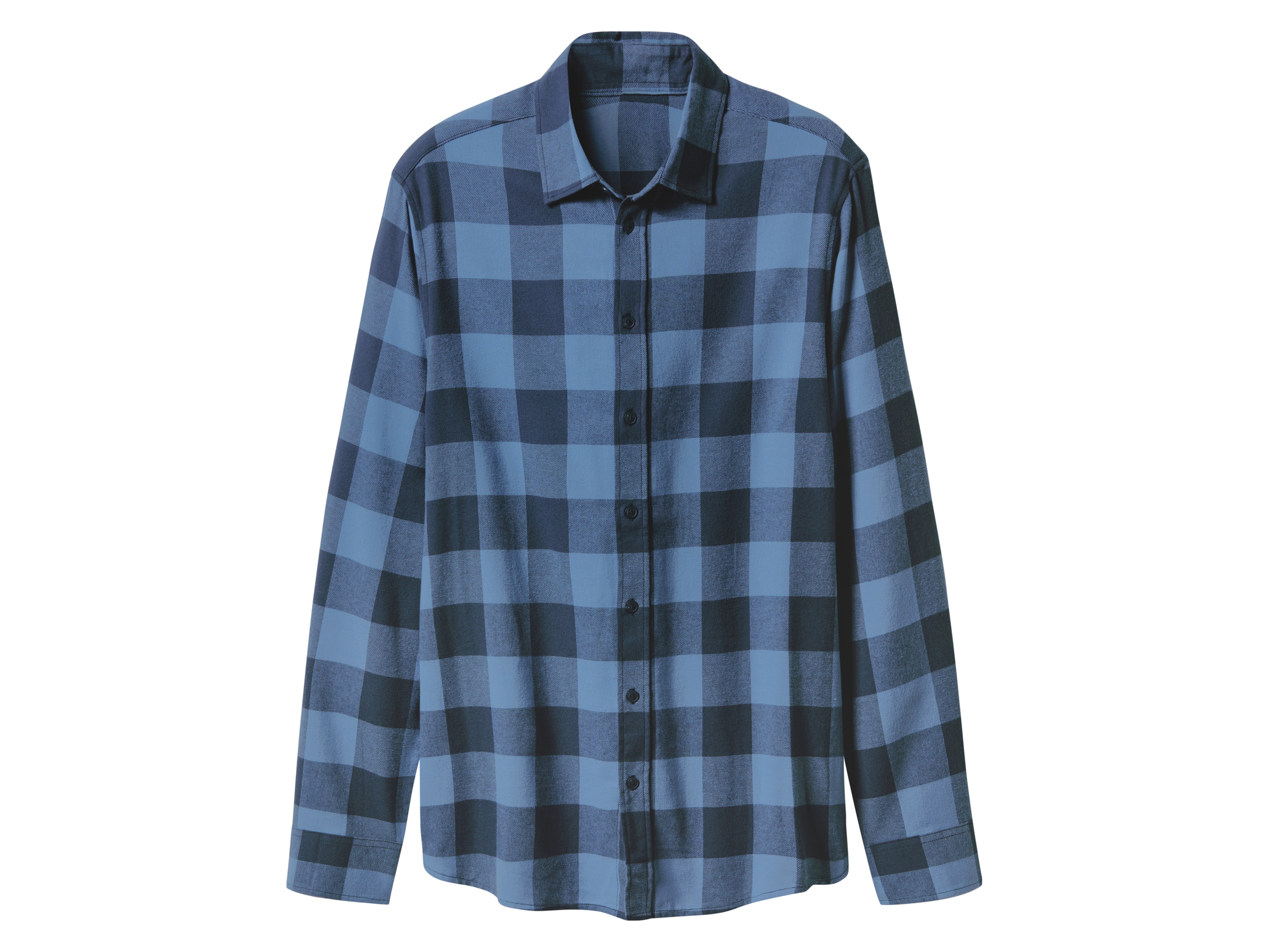 esmara Men Pánská flanelová volnočasová košile (kostka / navy modrá / modrá, XXL (45/46))