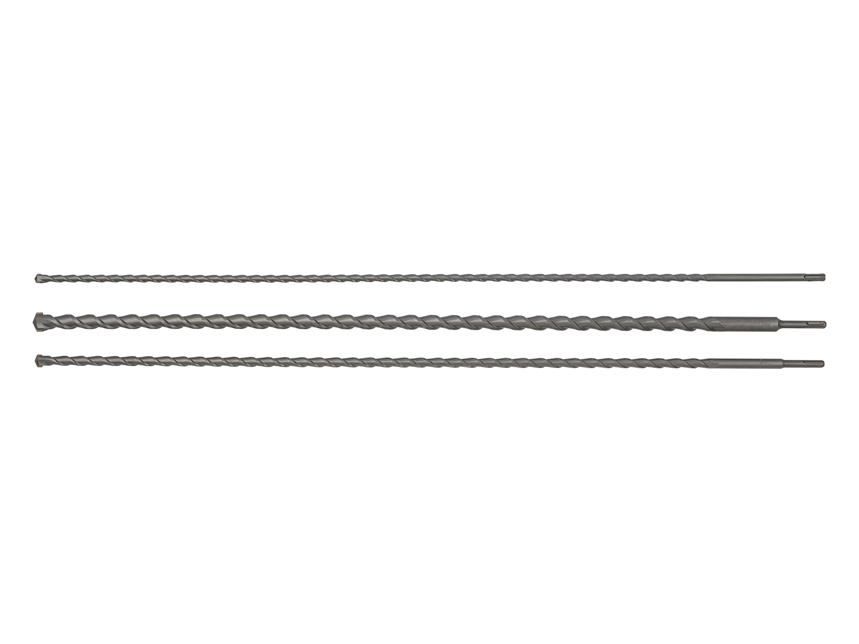 Parkside® Sada vrtáků pro vrtací kladiva Pbhz 2 B2 / Sada sekáčů pro vrtací kladiva / Sada vrtacích korunek (vrták do betonu dlouhý 3 ks)