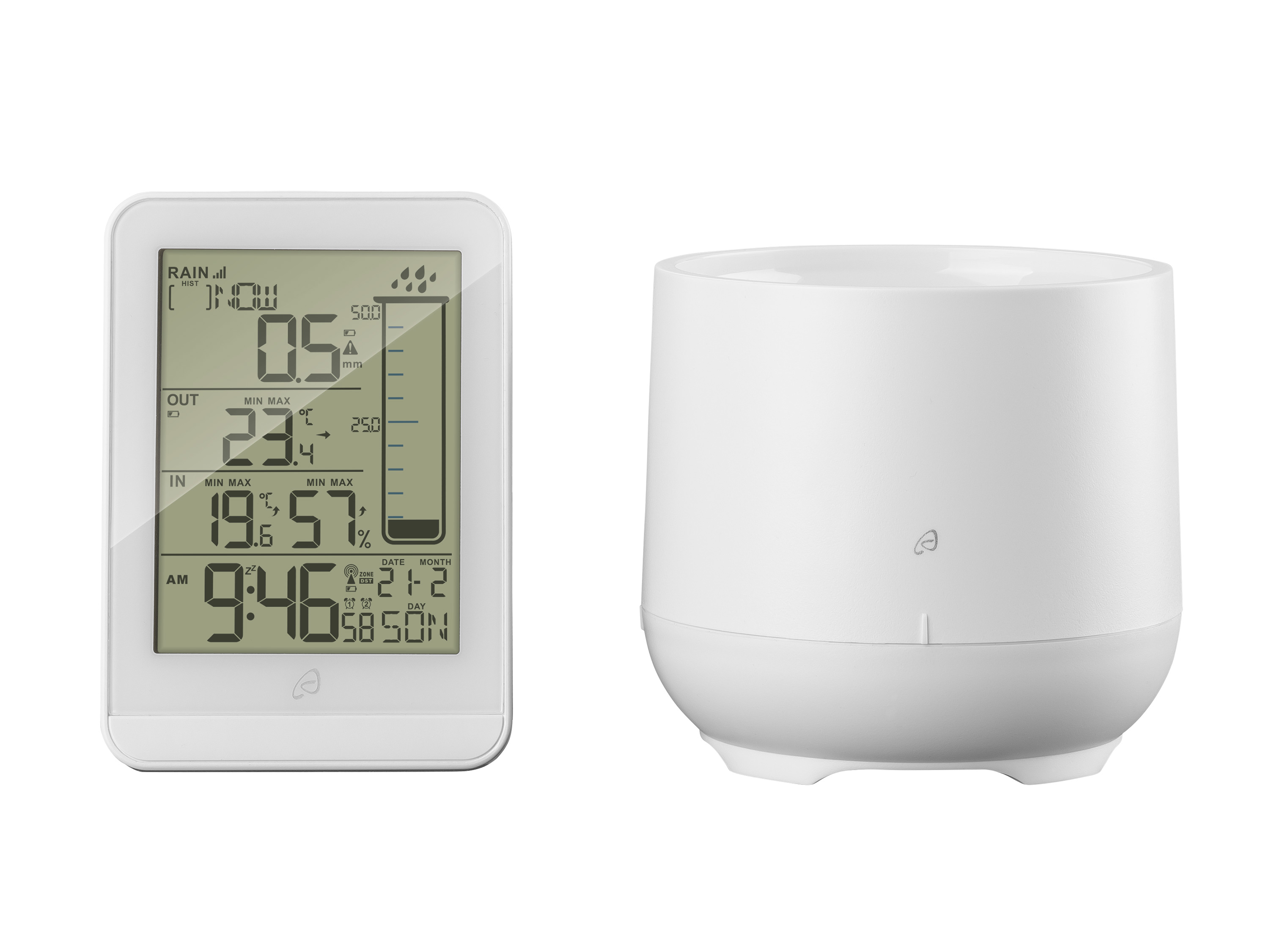 Auriol® Bezdrátová meteostanice s měřením množství srážek (bílá)