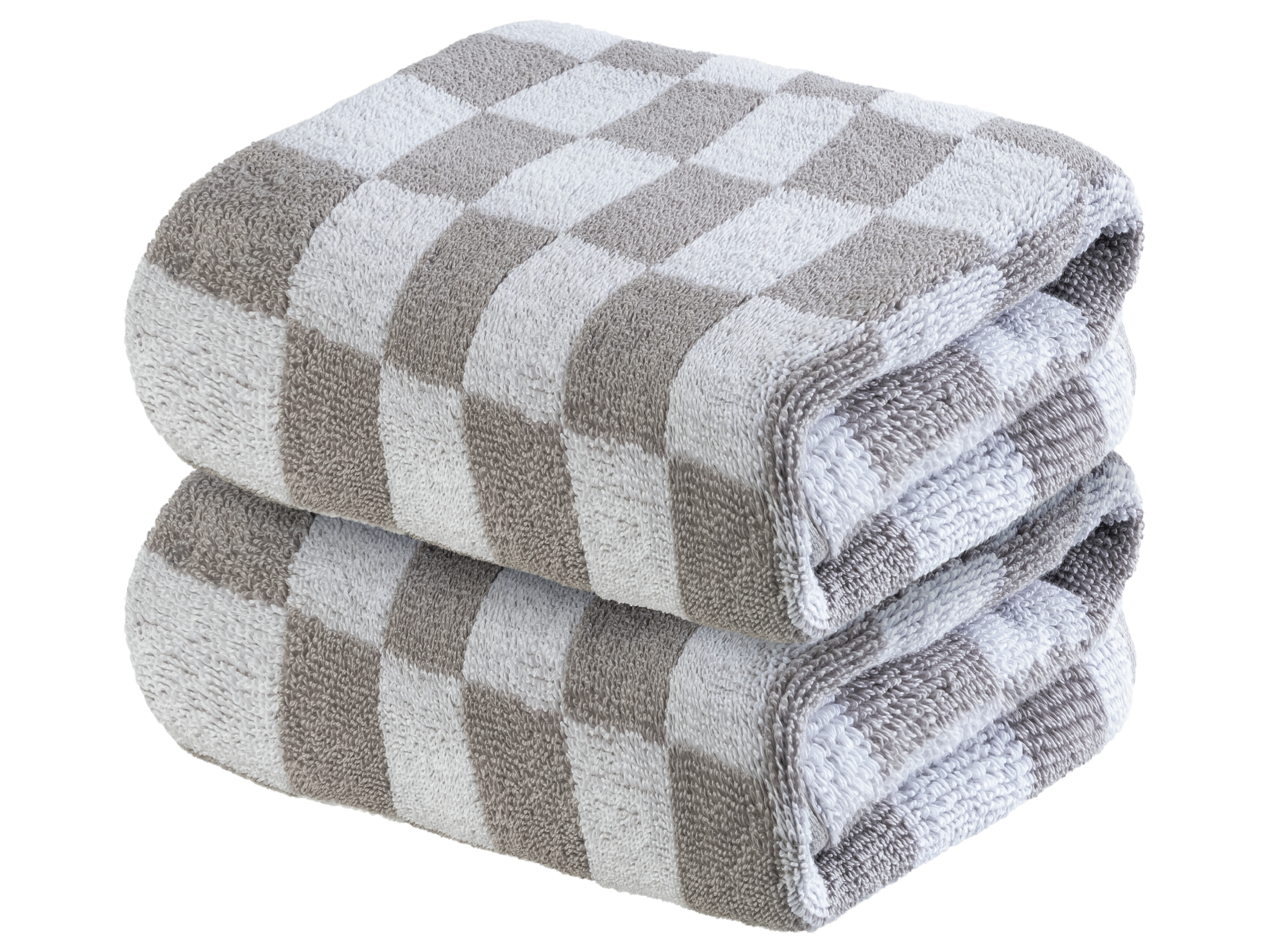 Livarno home Froté ručník pro hosty, 50 x 100 cm, 450 g/m2, 2 kusy (šedá)
