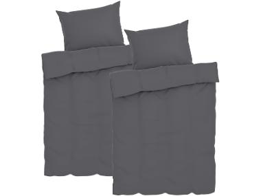Mušelínové ložní povlečení, 140 x 200 cm, 70 x 90 cm, šedá, 2dílná sada