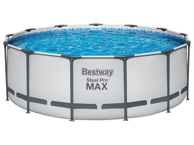 Bestway Bazén s ocelovým rámem Steel ProMAX™ s filtračním zařízením a bezpečnostními schůdky, Ø 3,96 x 1,22 m