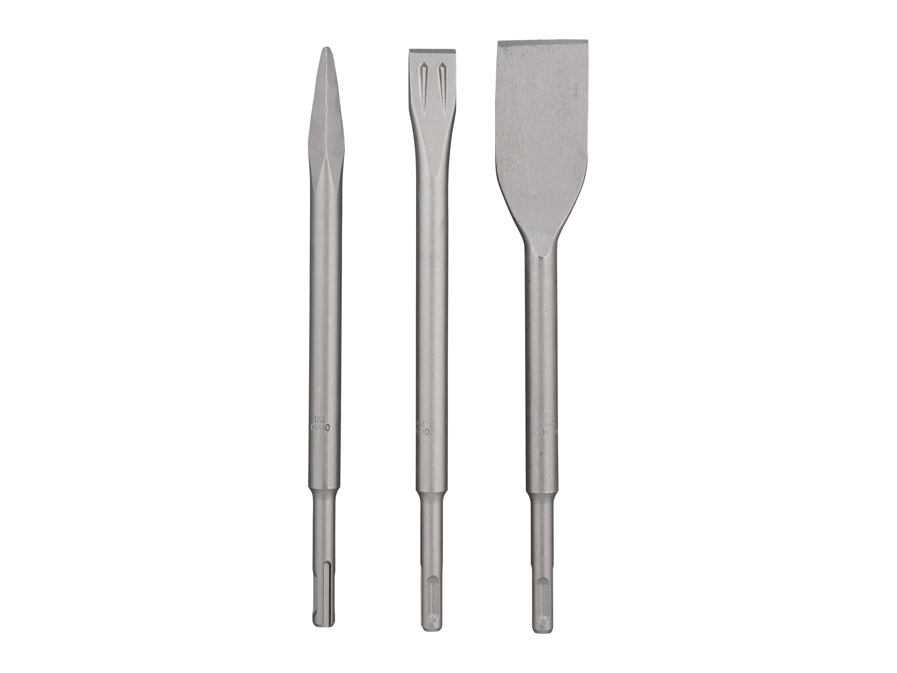 Parkside Performance® Sada SDS vrtáků pro vrtací kladiva / SDS plochý sekáč (plochý sekáč SDS Plus, 3dílná sada)