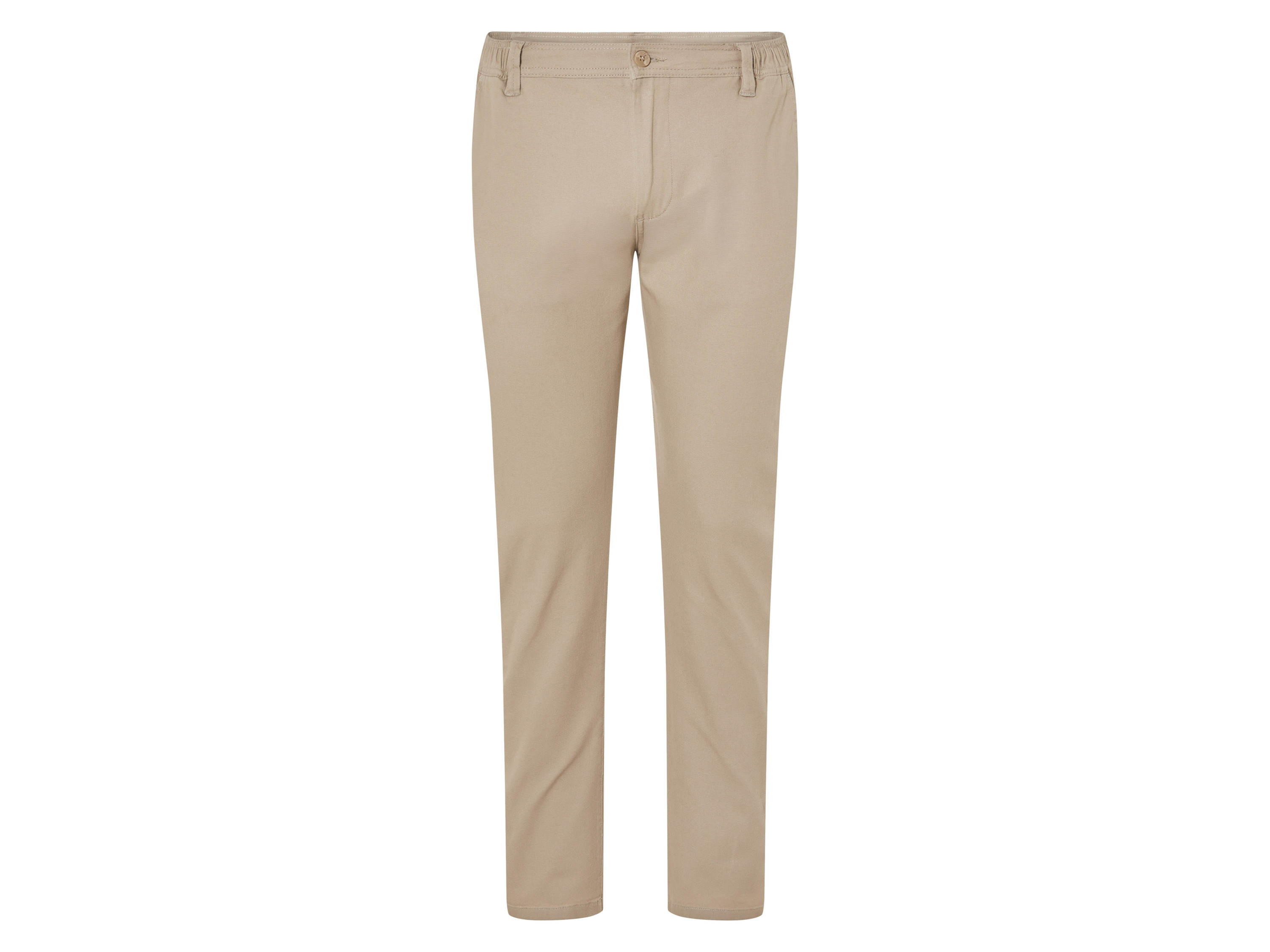 Livergy® Pánské chino kalhoty, normální výška pasu (béžová, XL (56/58))