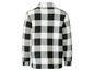 Bílo-černá kostkovaná fleecová košile.