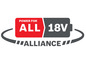 18V baterie pro všechny nástroje, systém Alliance