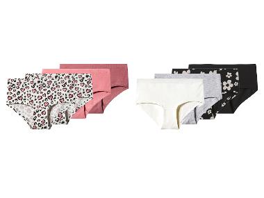 esmara® Dívčí kalhotky s BIO bavlnou Hipster, 4 kusy