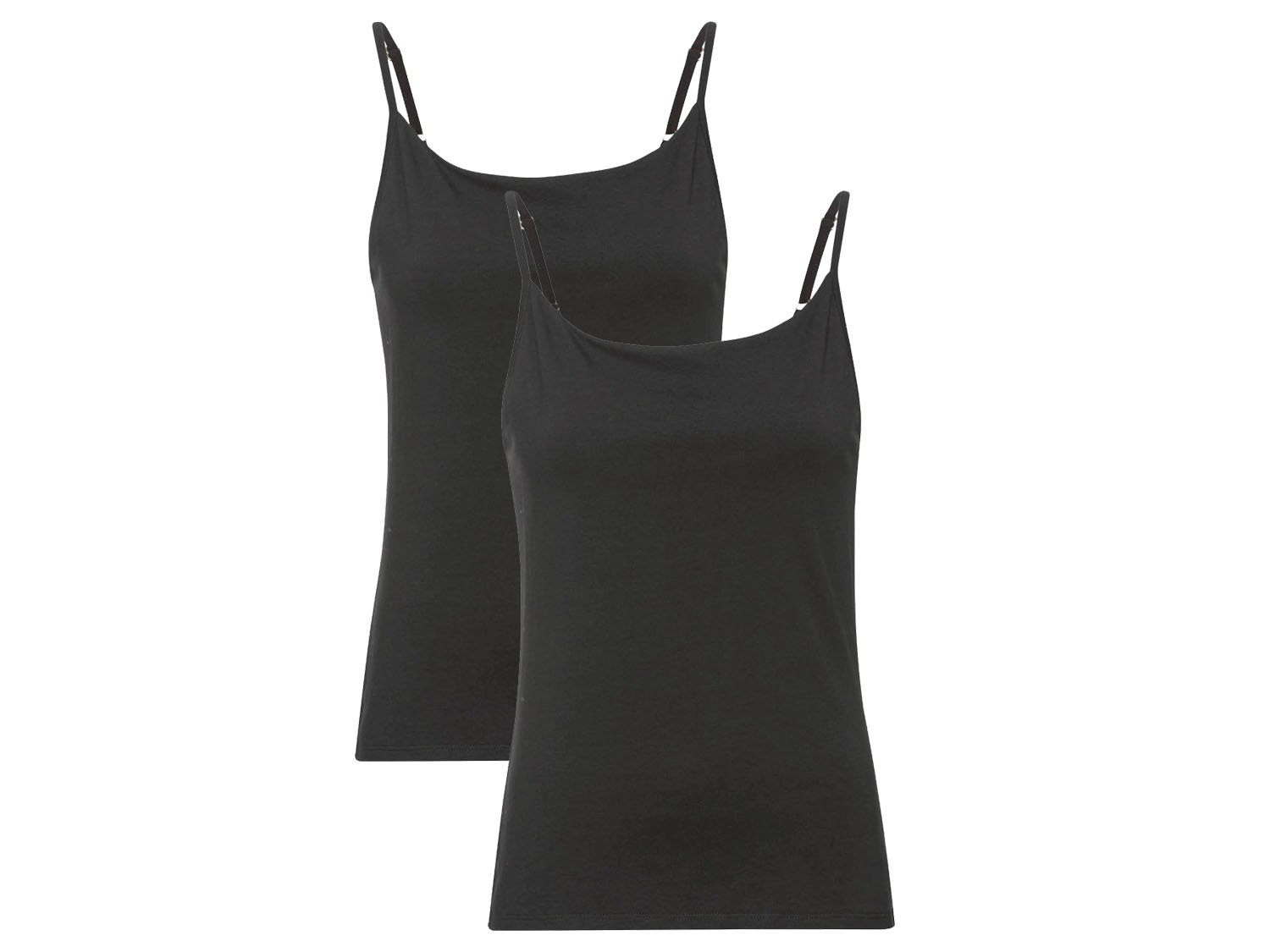 Mexx Dámský top se špagetovými ramínky, 2 kusy (Xl, černá)