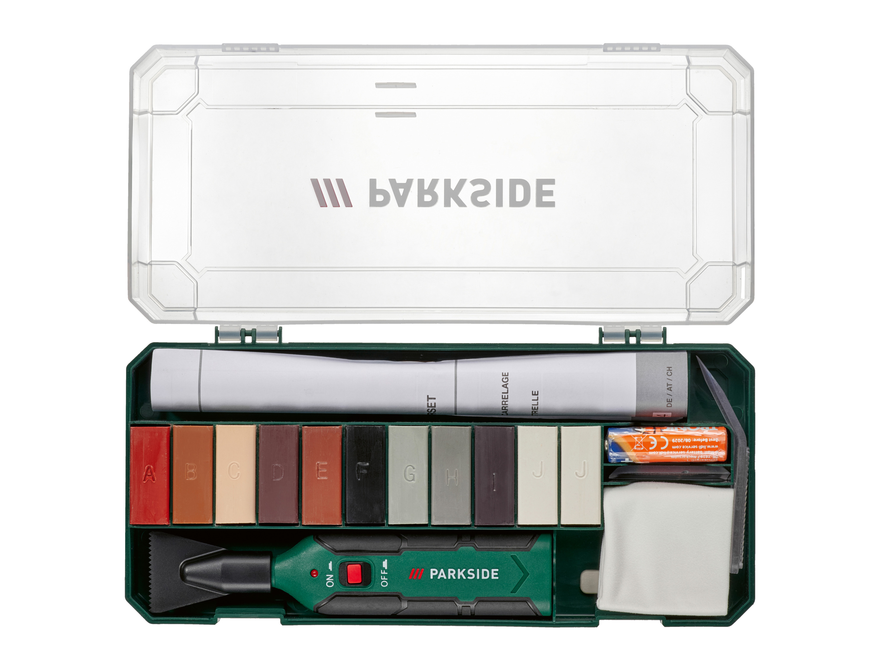 Parkside® Sada na opravu laminátu a parket Plprs 1,5 C5 / Sada na opravu dlaždic Pfrs 1,5 C5 (Oprava dlaždic)