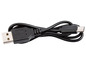 Černý USB kabel s konektorem USB-A a USB-C.