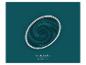 Sklenice zelené spiruliny s textem „Specific Spirulina“ a „THE COLOR KITCHEN“.