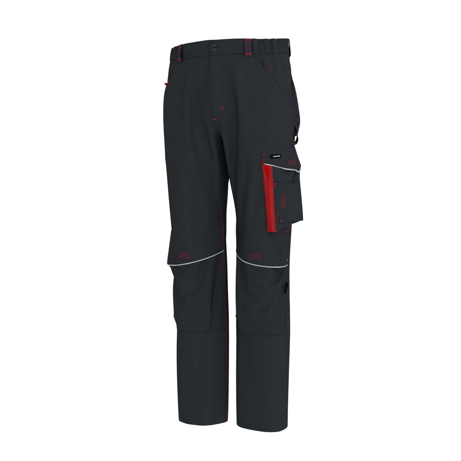 Parkside® Pánské pracovní kalhoty s podšívkou (černá, 50)