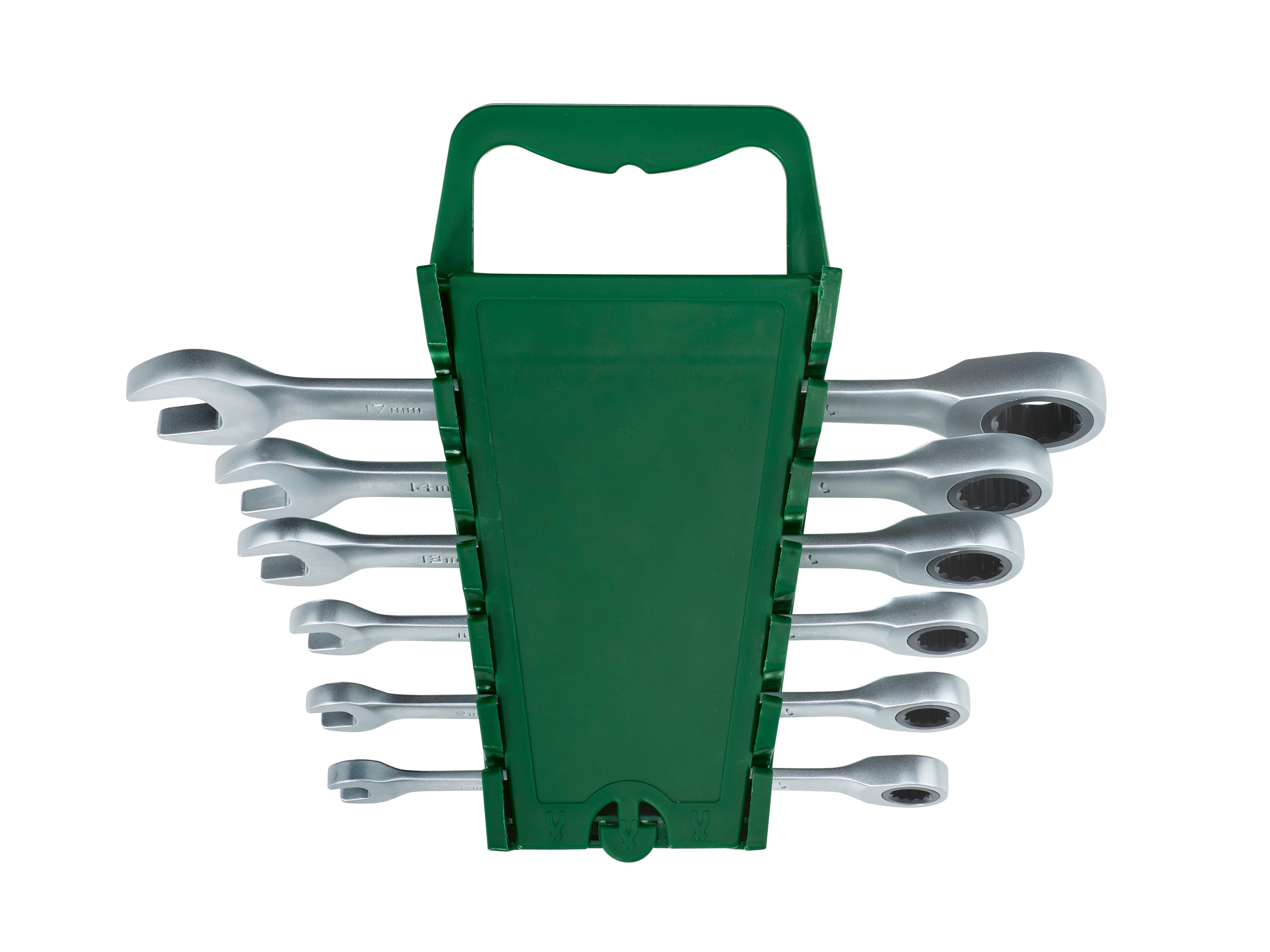 Parkside® Sada otevřených a očkových klíčů s ráčnou, 5dílná / 6dílná (sada klíčů s rovnou ráčnou, 6dílná)