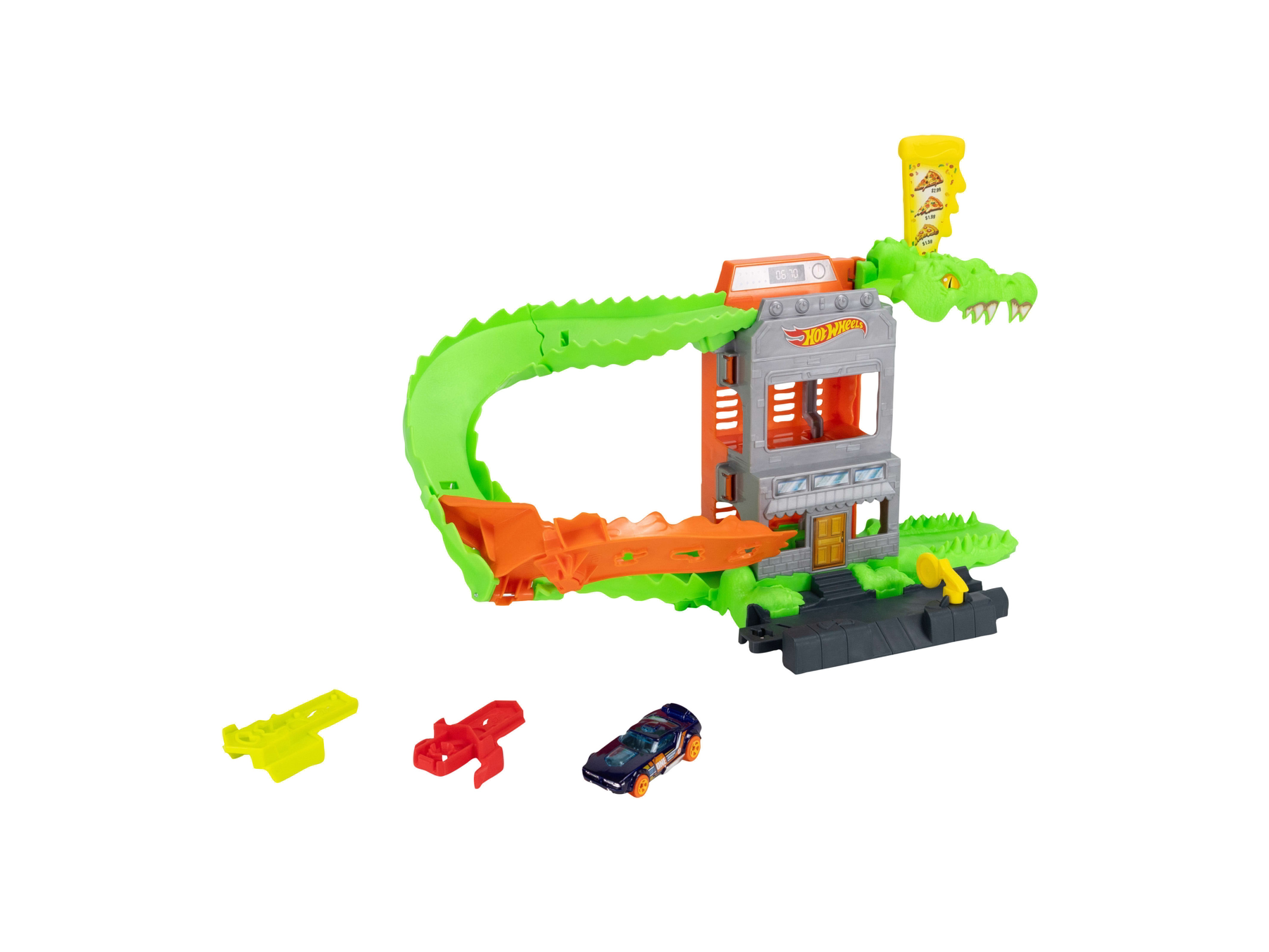 Mattel Hot Wheels City Croc Pizza Attack JHL93