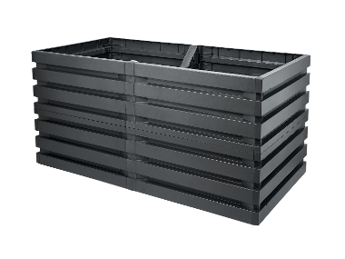 GARANTIA Vyvýšený záhon Skyline, 161 x 80 x 75 cm, grafitově šedý