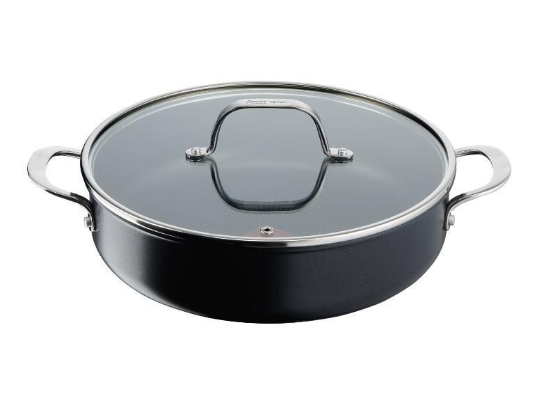 Hrnec Jamie Oliver se skleněnou pokličkou.