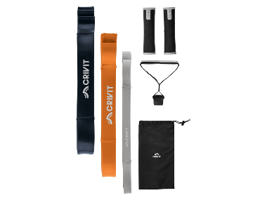 CRIVIT Posilovací pásy s kotvou na dveře