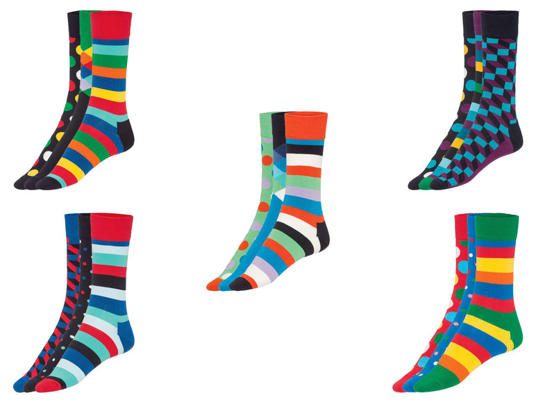  Zobrazit na celou obrazovku Happy Socks Dámské / Pánské ponožky v dárkovém balení, 3 páry - Obrázek 1