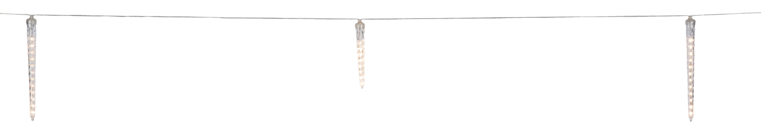 Livarno home Světelný LED řetěz s rampouchy, 148 LED (teplá bílá)