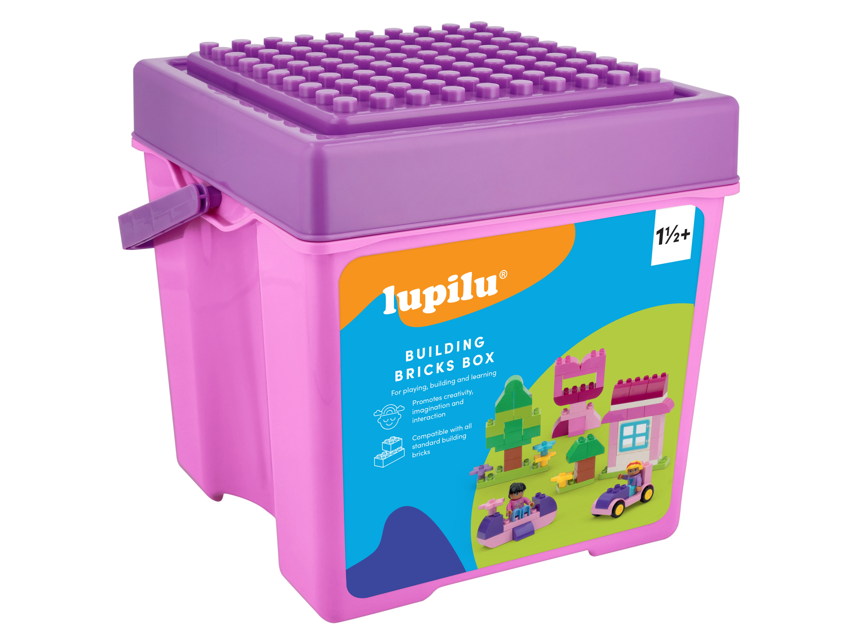 lupilu® Clippys Box se stavebními kostkami (box se stavebními kostkami junior)