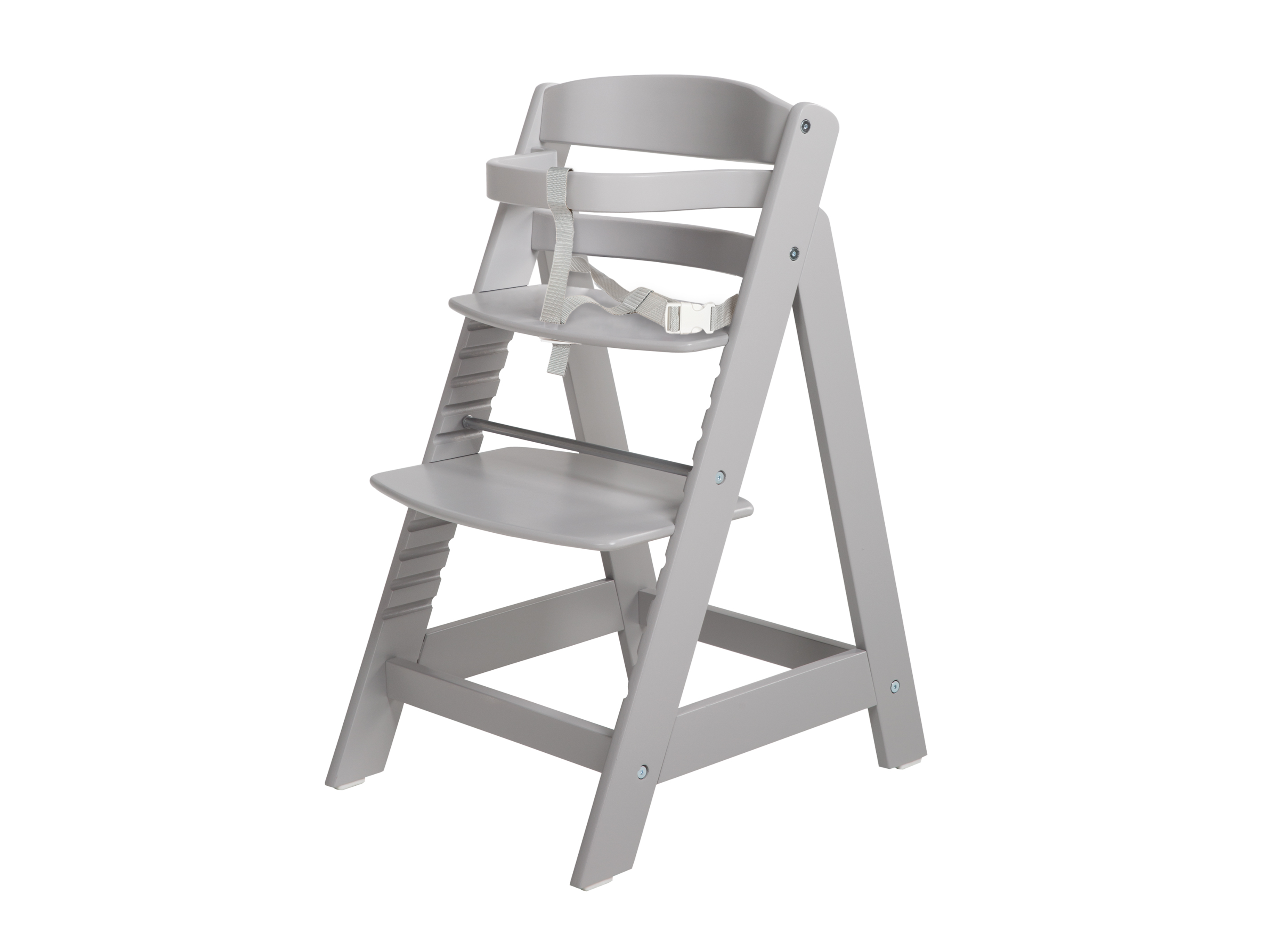 roba Dětská vysoká židlička Sit Up se schůdky (šedá)