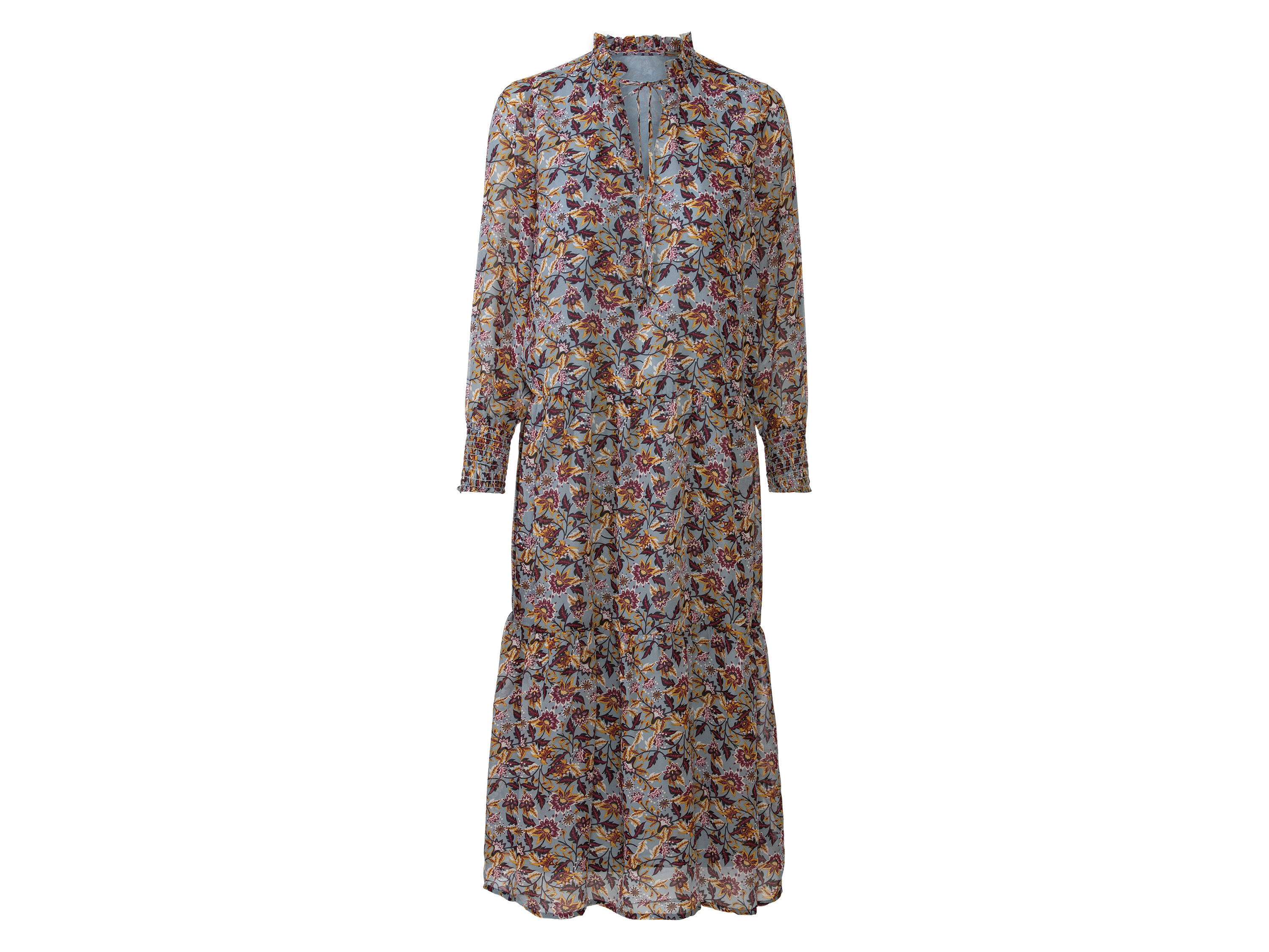 esmara® Dámské maxi šaty (paisley/modrá, 40)