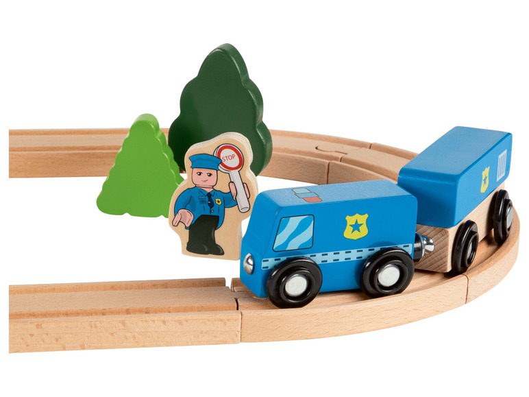  Zobrazit na celou obrazovku Playtive Dřevěná železniční sada, 18dílná - Obrázek 21