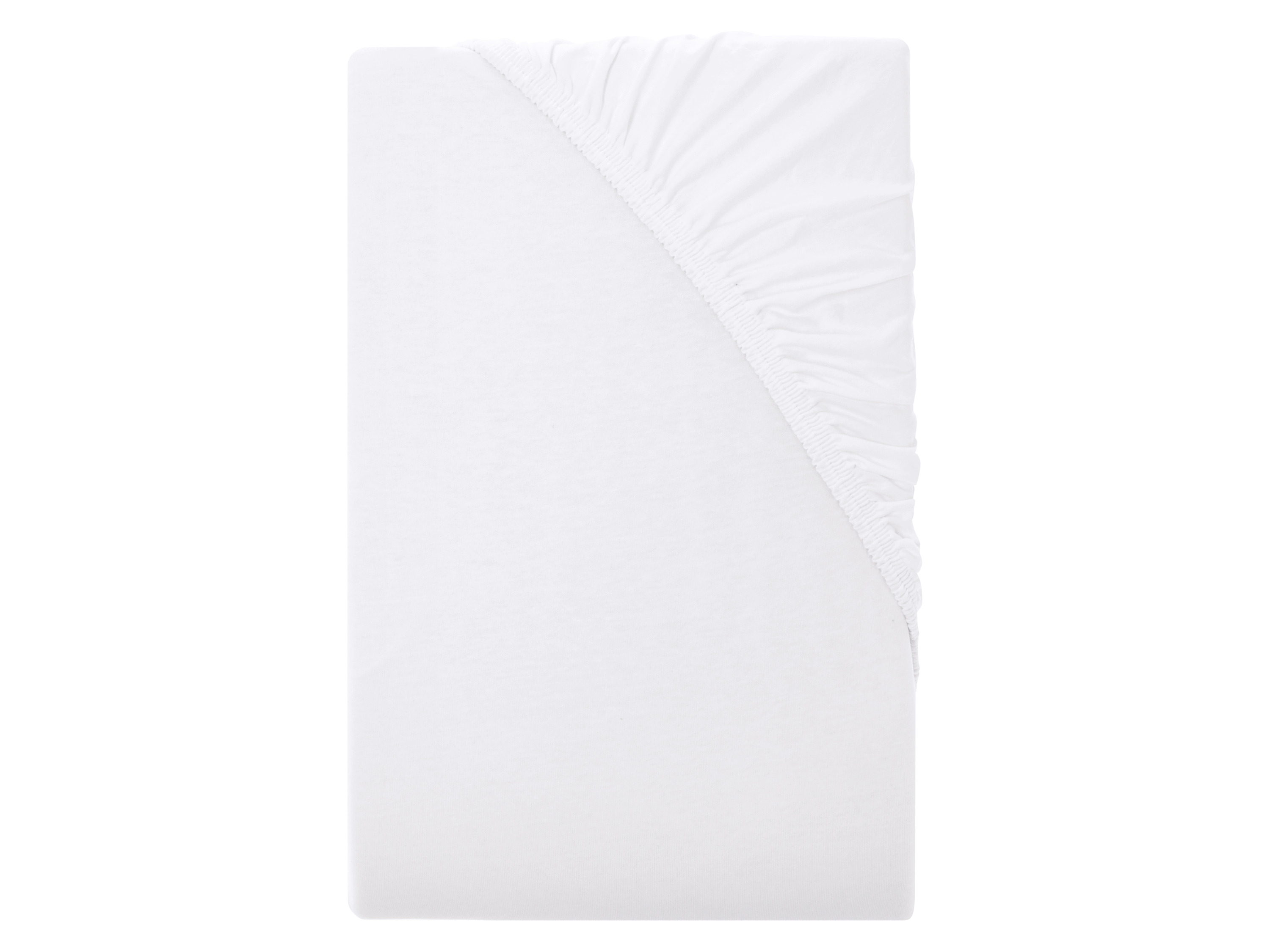 Livarno® Žerzejové napínací prostěradlo, 90-100 x 200 cm (bílá)