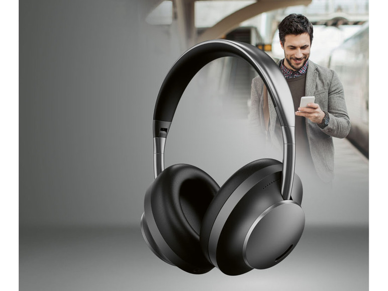  Zobrazit na celou obrazovku SILVERCREST® Bezdrátová sluchátka s Bluetooth® a aktivním potlačením hluku On Ear SBKL 40 C3 - Obrázek 9