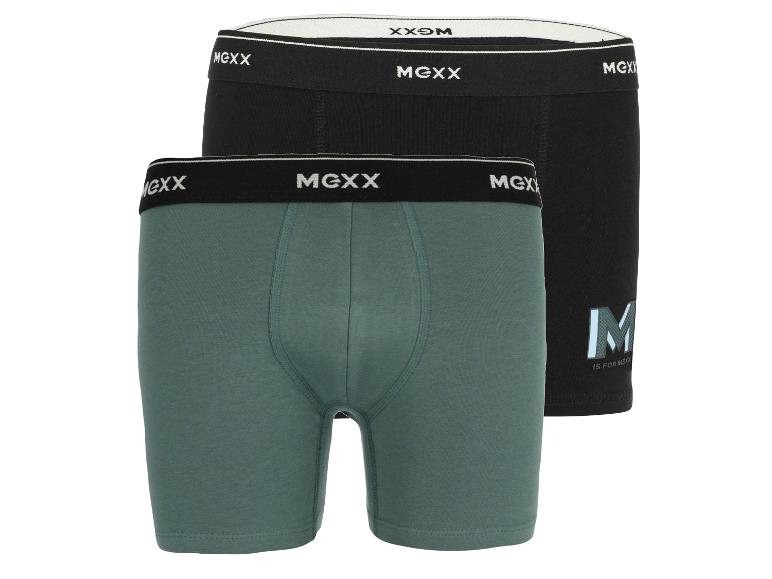 Dvě trenýrky Mexx, jedna zelená a jedna černá.