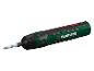 Zelený šroubovák Parkside s bitovým nástavcem.