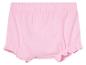Růžové dětské kalhotky, volánky.