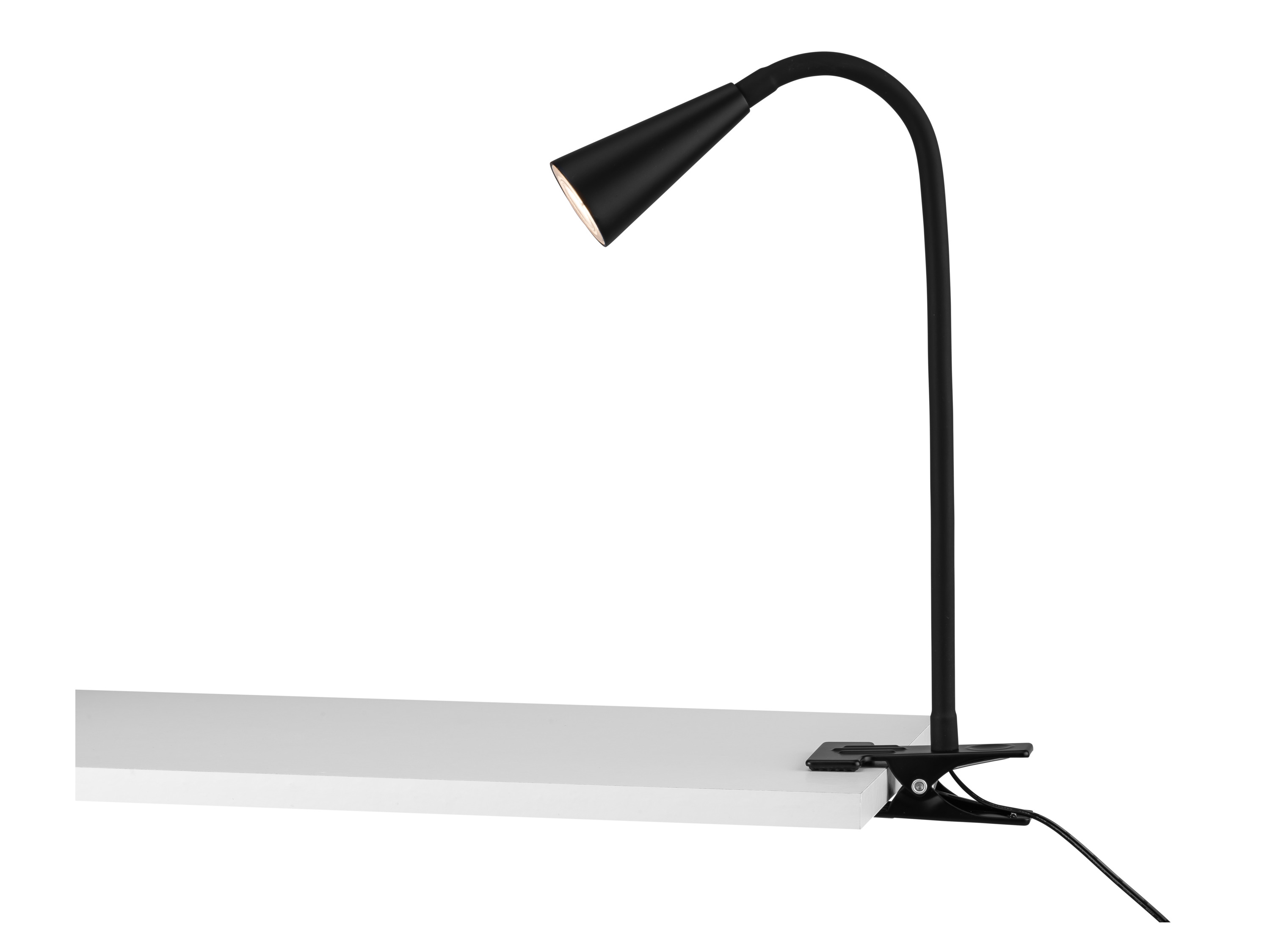 Livarno home Stolní LED lampa Freya (lampa se svorkou, černá)