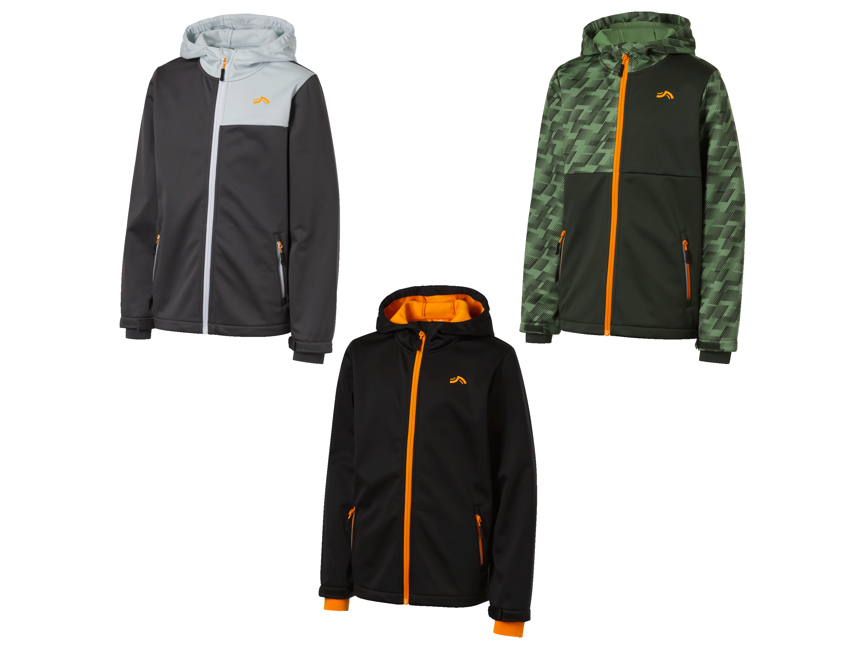 Tři dětské mikiny s kapucí od značky Icepeak.