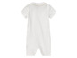 Bílý overal s krátkým rukávem pro miminka.