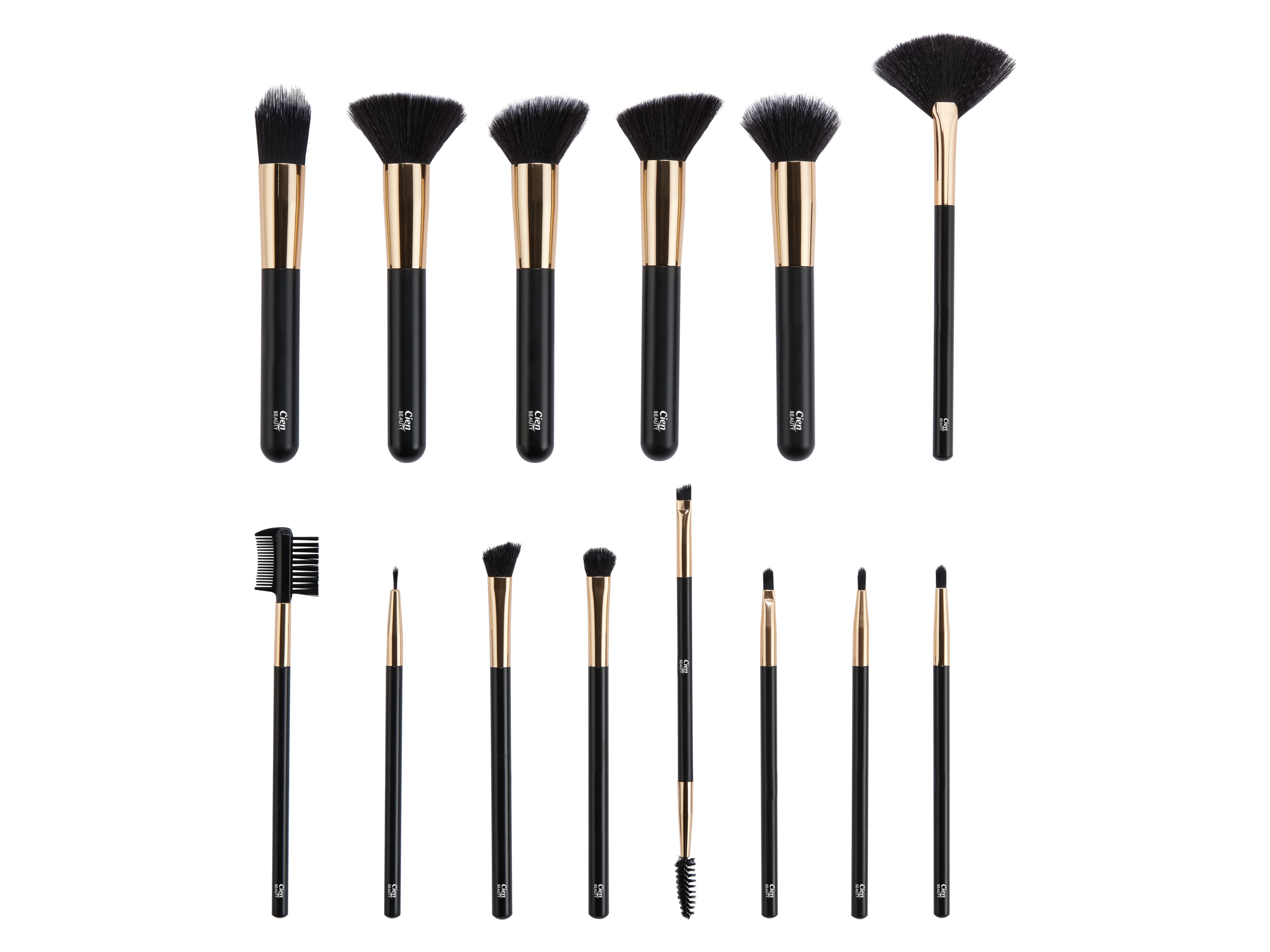 Cien Beauty Sada kosmetických štětců, 14dílná