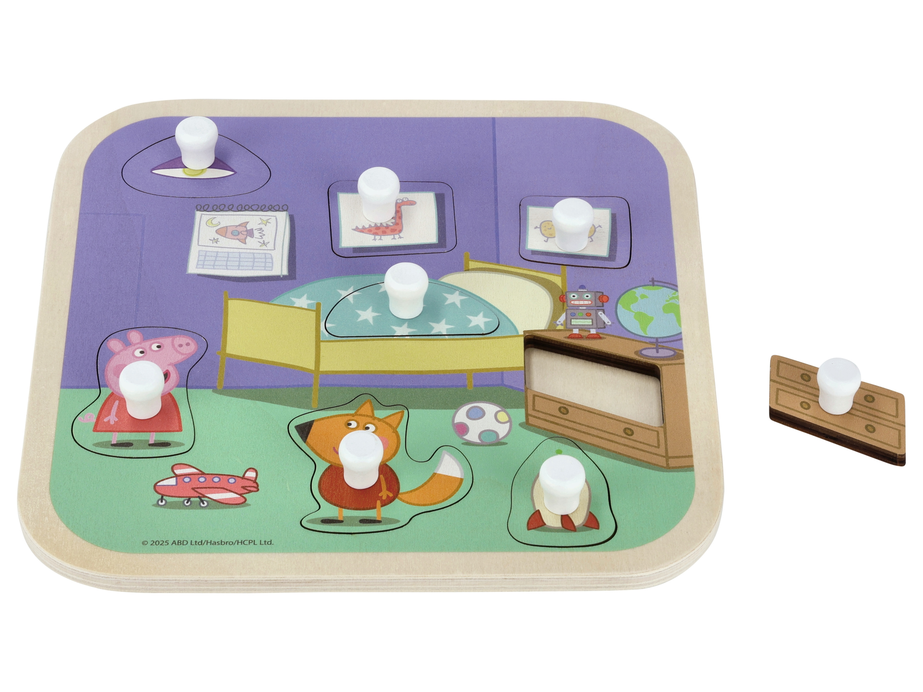 Dřevěné puzzle Prasátko Peppa (vkládací puzzle)