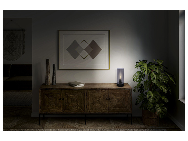  Zobrazit na celou obrazovku LIVARNO home Stolní LED lampa s kouřovým sklem - Obrázek 6