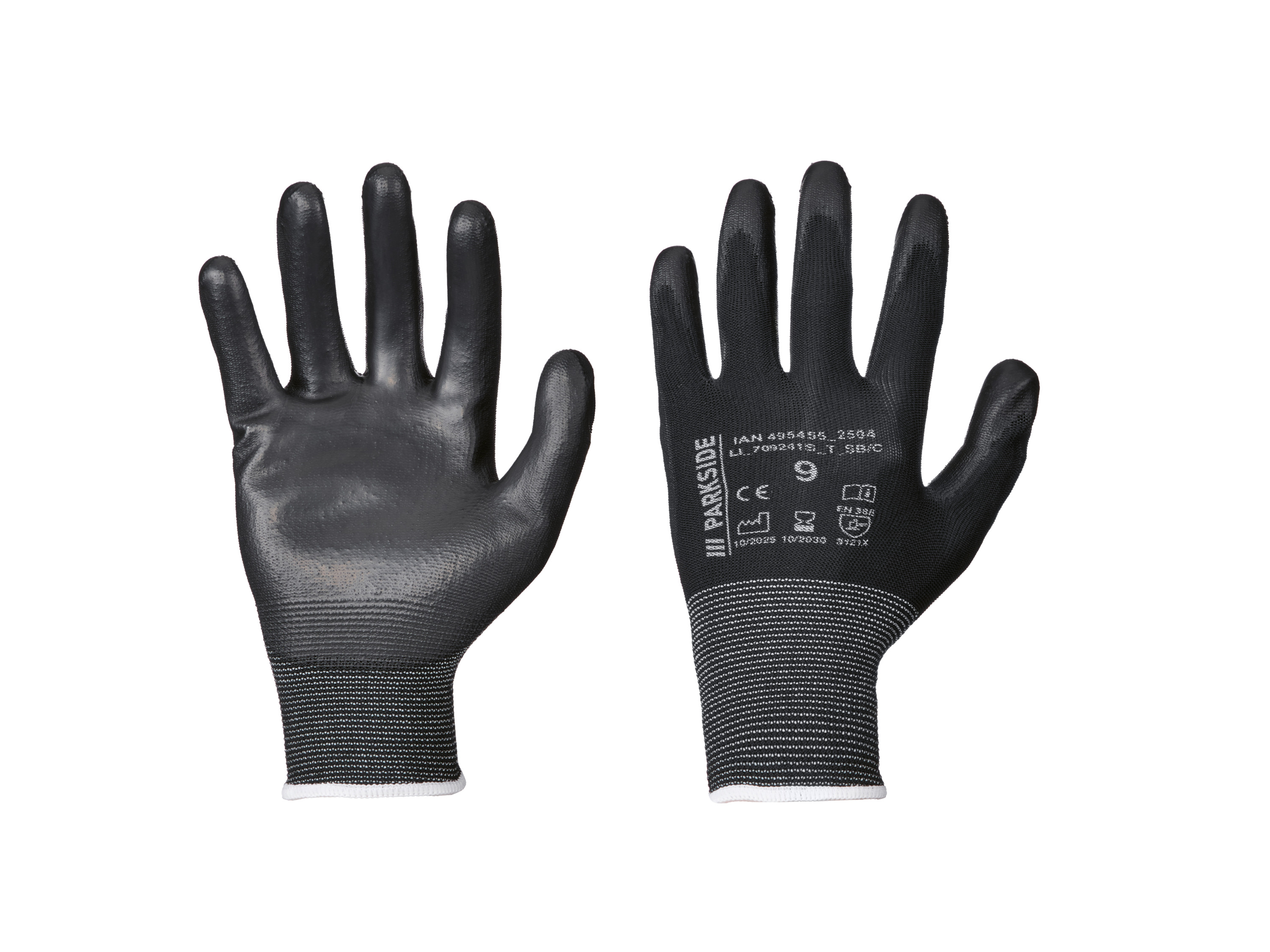 Parkside® Pracovní rukavice, 3 páry (Midi Flex, 9)