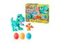 Hračka Play-Doh Dino Crew s dinosaury, vejci a Play-Doh.