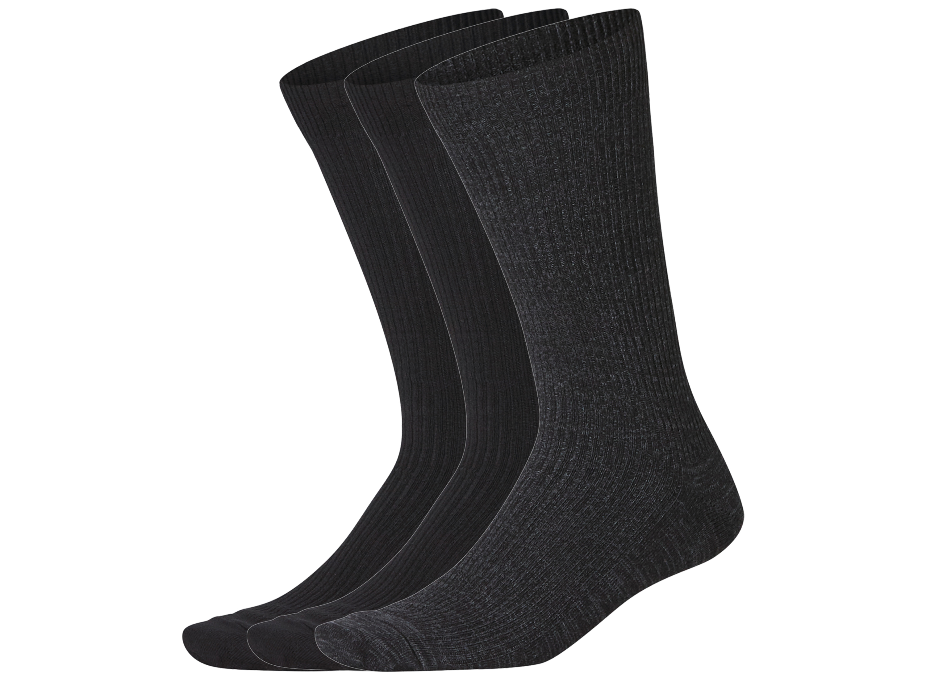 esmara® Pánské termo ponožky, 3 páry (černá/antracitová, 43-46)