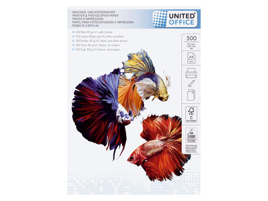 UNITED OFFICE® Kancelářský papír A4, 80 g, 5 x 500 listů