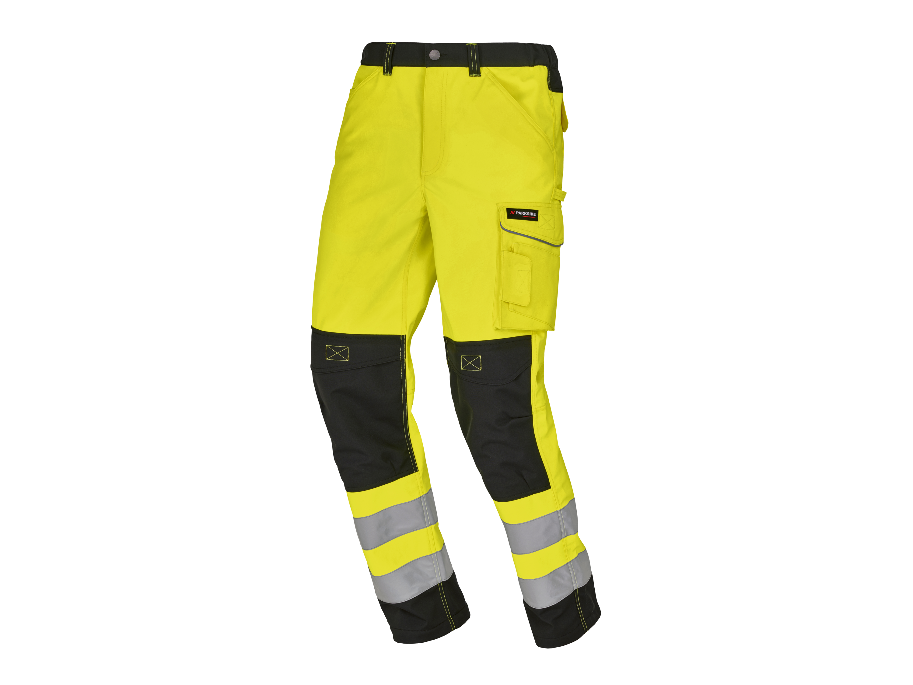 Parkside Performance® Pánské softshellové výstražné kalhoty (žlutá, 50)