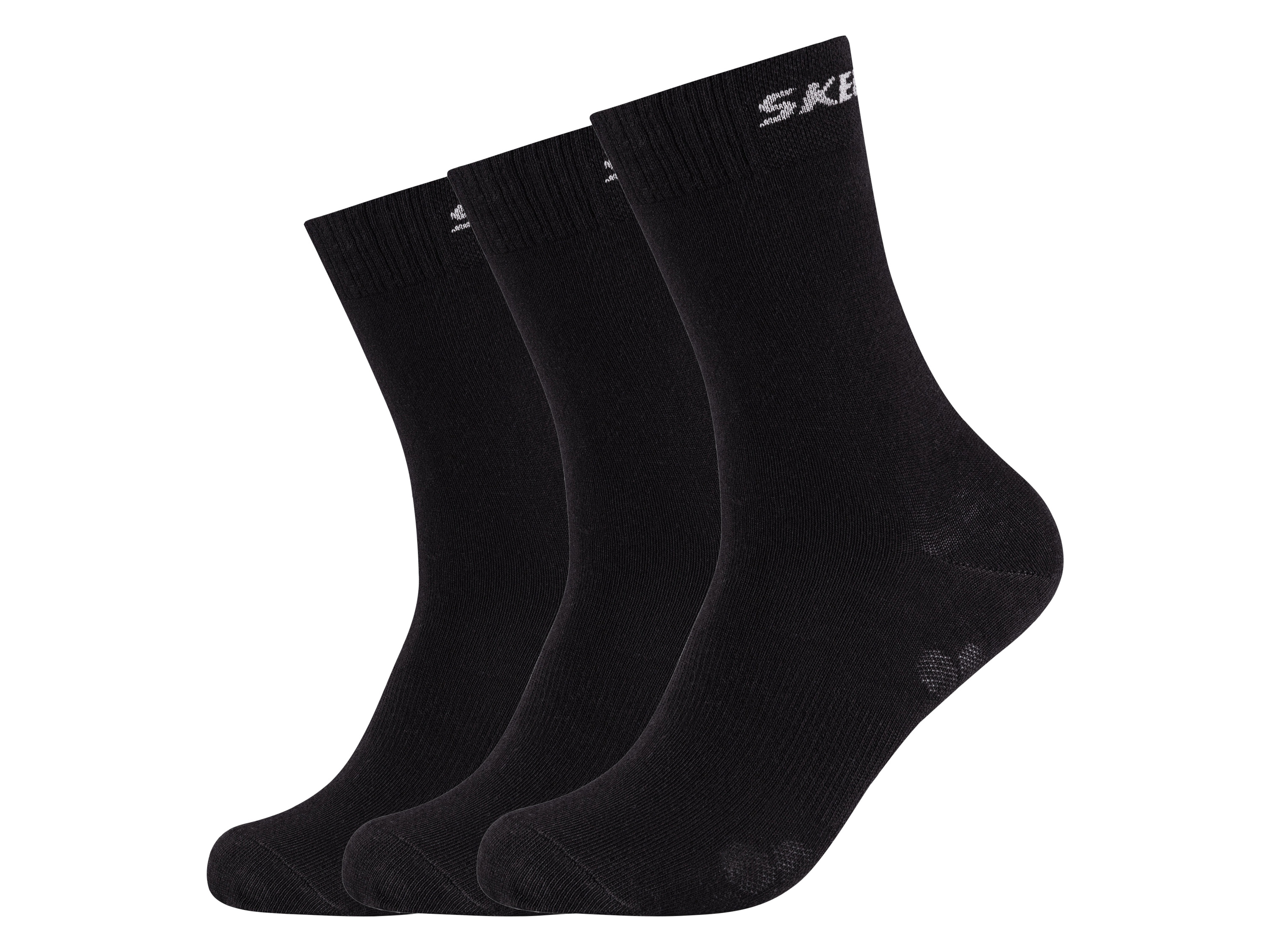 Skechers Dámské / Pánské ponožky, 3/4 páry (35-38, černá ponožky)