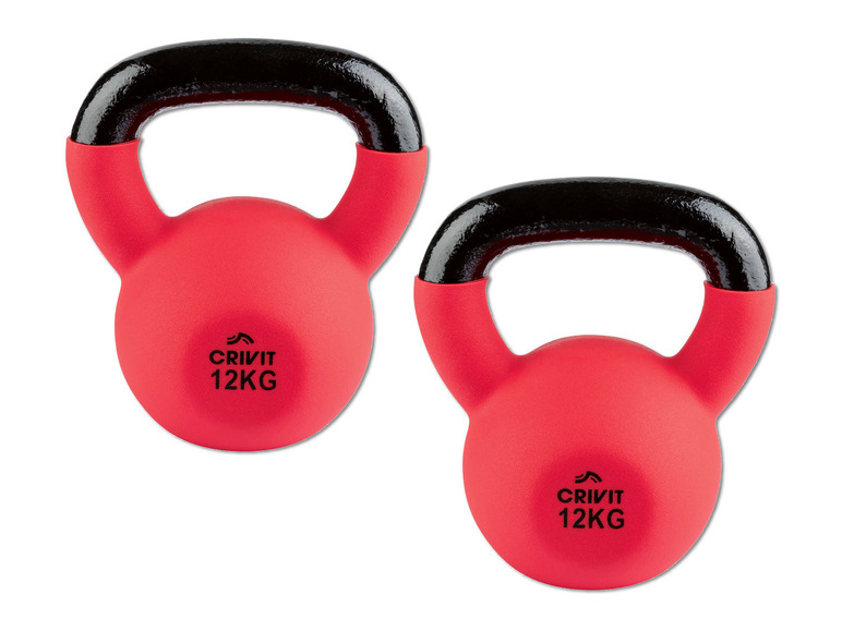  Zobrazit na celou obrazovku CRIVIT Sada kettlebellů, 12 kg, 2dílná - Obrázek 1